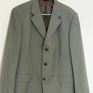 Brooks Brothers Brookscool Poplin  Men’s Soft Green  Suit Size 41 Reg Pants 35